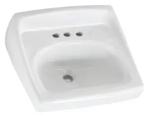 American Standard #0356.015 20-1/2in x 18-1/4in White Lucerne Wall-Hung Lavatory 8in Centers