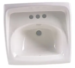 American Standard #0355012.020 20-1/2in x 18-1/4in Lucerne Wall-Hung Lavatory White - 4in Centers