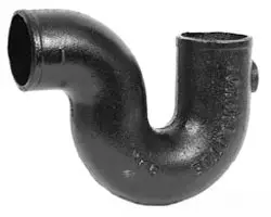 Charlotte Pipe #NH-43 3in No-Hub P-Trap with 1/2in IPS Tap in Heel