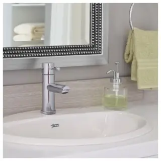 American Standard #0476.028 20-3/8" x 17-3/8" White Vitreous China Drop-In Lavatory Sink - 4" Centers