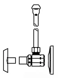 McGuire #LFH165 3/8" Lead Free Lavatory Supply Kit w/ Heavy Angle Stops