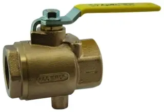 Apollo #7K10301 1/2in Bronze Safety Exhaust Ball Valve with Drain Tap