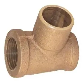 Elkhart #A09692NLE 3/4x1/2x1/2 Lead Free Reducing Tee FxFxC