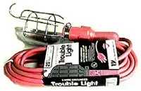 Wal-Rich #1802020 25 ft 16/3 Drop Light Metal Cage - Orange