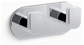 Kohler #K-73146-CP Polished Chrome Double Robe Hook