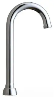 Chicago Faucets #GN1AJKABCP 3-1/2in Rigid/Swing Gooseneck Spout