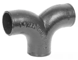 Charlotte Pipe #NH-8A 4" No-Hub Double Quarter Bend
