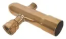 Viega #17125 1-1/2in Copper Manifold End Cap 1/2in NPT Drain / 1/8in NPT Vent