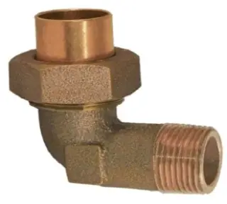 Elkhart CAST4707-4-61IN 1in Copper 90° Male Union Elbow CxM - Leaded