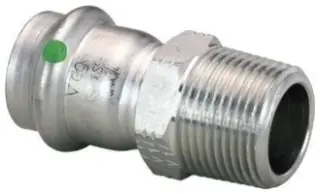 Viega #80025 3/4in 316 Stainless ProPress Adapter Press x MPT