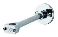 T&S Brass #B-0109-02 9in Chrome Wall Bracket for 3/8in Pre-Rinse Riser