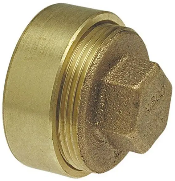 NIBCO #816-S 3in x 2-1/2in Cast DWV Flush Cleanout Fitting w/Plug - Ftg x Cleanout