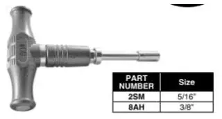 PASCO #8AH 3/8in Heavy Duty No-Hub Torque Wrench 80 Inch Pounds