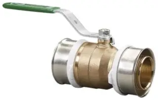 Viega #98200 1in PureFlow Press Ball Valve Zero Lead Bronze PxP