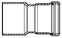 Viega #91467 4in x 3in ProPress XL Bronze Reducer FTG x C