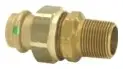 Viega #79740 1in Bronze ProPress Union Zero Lead - Press x MPT