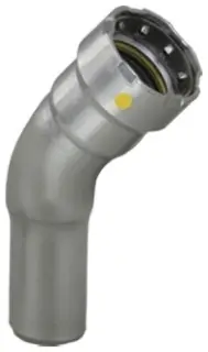 Viega #26116 1-1/4" MegaPressG 45° Street Elbow Carbon Steel - FTG x P