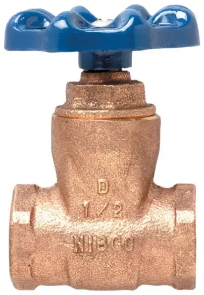 NIBCO #T-29 1in Bronze Gate Valve 200 PSI Non-Rising Stem - NPT