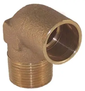 Elkhart 4707-4 3/4" x 1/2" Lead Free CxM 90° Elbow