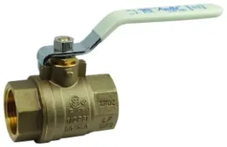 Apollo #94ALF-105-01A 1in Lead Free Brass Full Port Ball Valve 600 CWP - FNPT