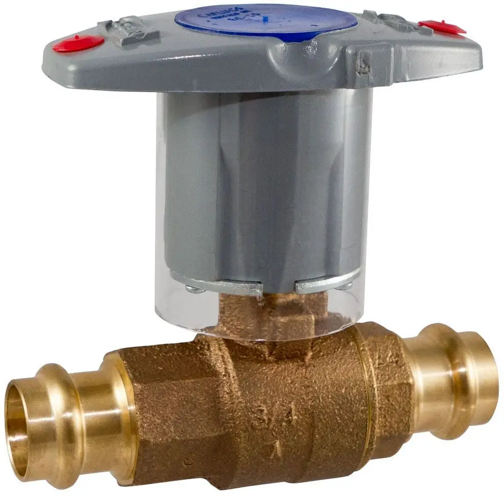 NIBCO #PC-585-70-NS 1/2in Bronze Ball Valve 250# Full Port Press x Press