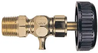 Apollo #26-305-28 1/2" Polished Brass Compression Gauge Cock