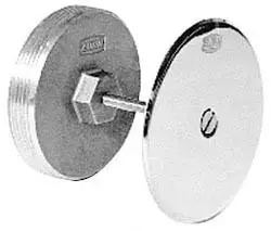Zurn #ZS1468-2 2in Stainless Steel Access Cover with Bronze Plug