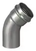 Viega #80535 1/2in 316 Stainless 45° Street Elbow ProPress FTG x P