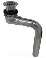 Zurn #Z8746NOF-PC-NL 1-1/4in Chrome Plated Brass Offset Lavatory Strainer No Overflow