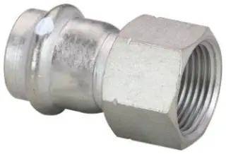 Viega #85094 1in x 1/2in 304 Stainless ProPress Female Adapter - FNPT