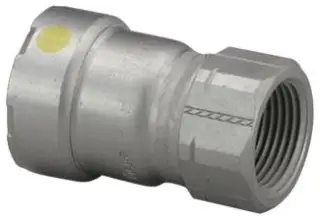 Viega #25151 1-1/2in MegaPressG Carbon Steel Adapter Press x FPT - HNBR