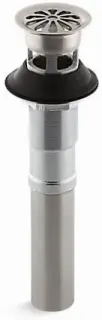 Kohler #7129-A-VS Lavatory Grid Drain with Overflow - Vibrant Stainless