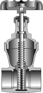 Crane #1324 1-1/2" Bronze Gate Valve 150# Non-Rising Stem - Sweat