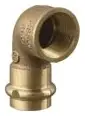 Viega #79545 1in x 1/2in Bronze ProPress 90° Elbow Zero Lead - Press x FPT