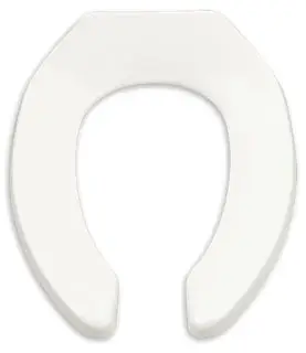 American Standard #5001G055.020 White Open Front Toilet Seat for Baby Devoro