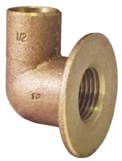 Elkhart #4708 1/2in Lead Free 90° Female Flanged Sink Elbow CxF
