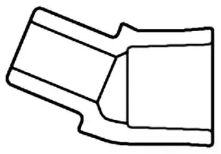 Spears #842-030 3in PVC Sch 80 22-1/2° Street Elbow - Socket x Spigot
