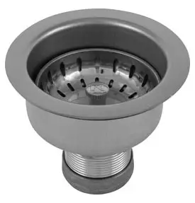 Keeney #1432SSBNS 3-1/2in Stainless Steel Deep Cup Basket Strainer - Brass Nuts