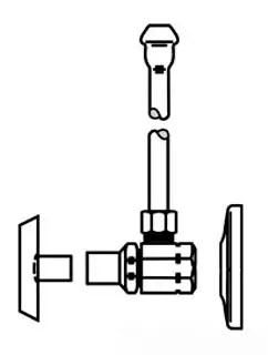 McGuire #LF2165LK 1/2in x 3/8in Lead-Free Lavatory Supply Kit w/ Angle Stops - IPS