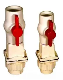 Zoeller #30-0100 1-1/2in PVC Check Valve Ball Valve Union Combination