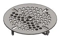 T&S #010386-45VR 3-1/2in Flat Strainer Vandal-Resistant
