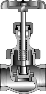 Crane #14-1/2P 3in Bronze Globe Valve 150# Stainless Steel Disc - FNPT