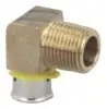 Viega #92525 1/2in x 3/4in Bronze 90° Elbow Lead Free - PEX Press x MPT