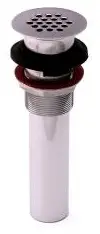 T&S #B-0899 1-1/4" Drain with Grid - Polished Chrome