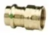 Viega #79345 1-1/4" x 1" Bronze ProPress Adapter Zero Lead - Press x FPT