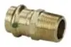 Viega #79255 1-1/4in x 1in Bronze ProPress Adapter 2911ZL - Press x MPT Zero Lead