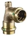 Viega #79640 3/4in Bronze ProPress Vent Elbow 1/8in FPT - Zero Lead
