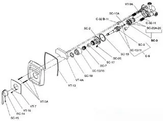 Symmons #C-32-11 Spindle Assembly (Pair)