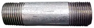 Ward #0210070 1in x 7in Galvanized Steel Pipe Nipple - Standard