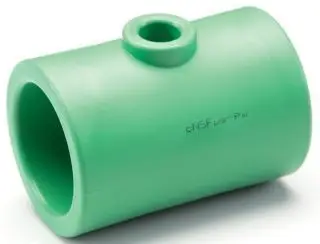 Aquatherm #0113556 2in x 2in x 1in Green Pipe Reducing Tee Socket